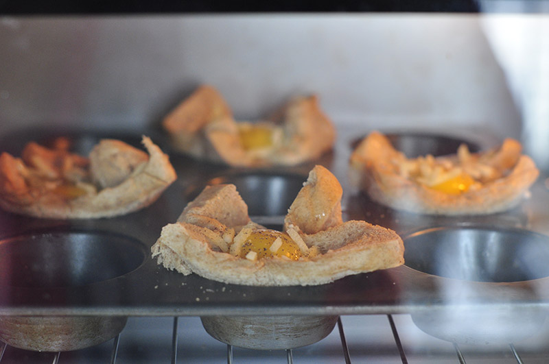 燕麥雞蛋吐司杯盞 
