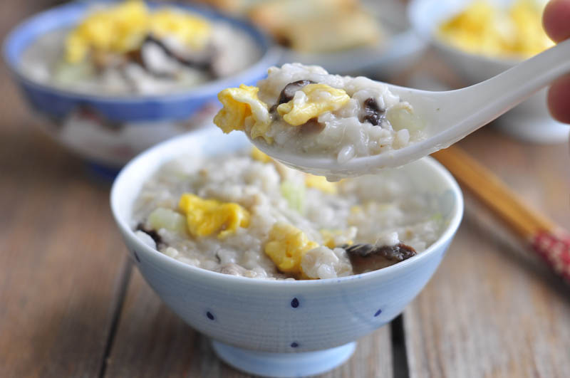 燕麥雞蛋瘦肉粥