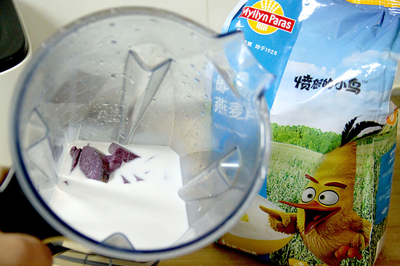燕麥紫薯牛奶羹