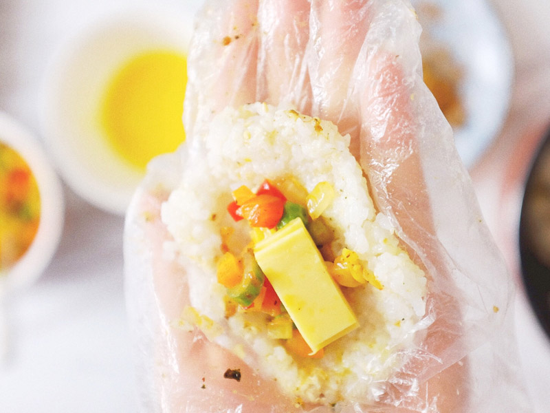 燕麥芝心飯團