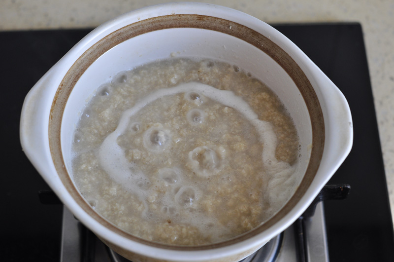 蝦仁雞蛋燕麥粥