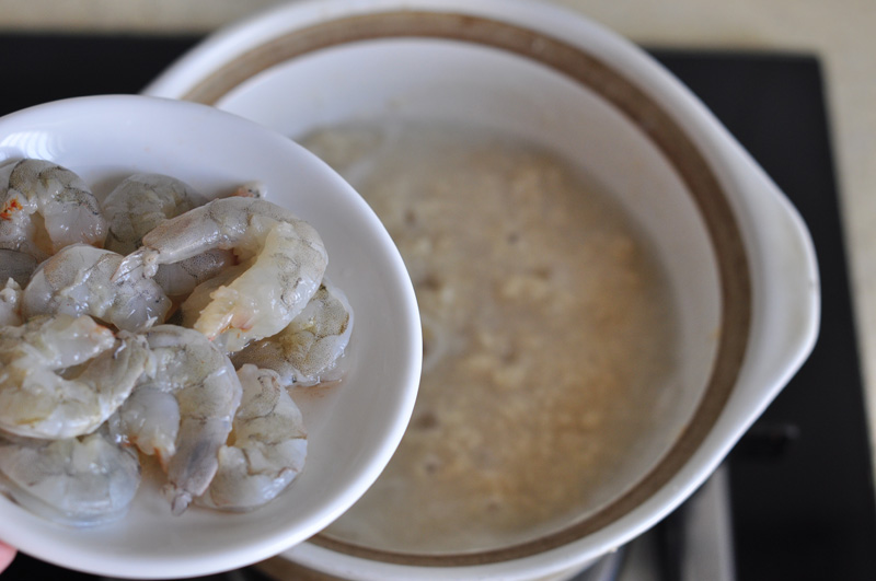 蝦仁雞蛋燕麥粥
